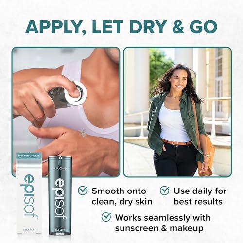 BIODERMIS Biodermis Episof Silicone Scar Gel Pump, Premium Grade Skin Repair Silicone Gel for Scars, Stretch Marks, Fine Lines & Wrinkles - Advanced Scar Care, Fast-Drying, Non-Oily, Scar Cream Post Surgery