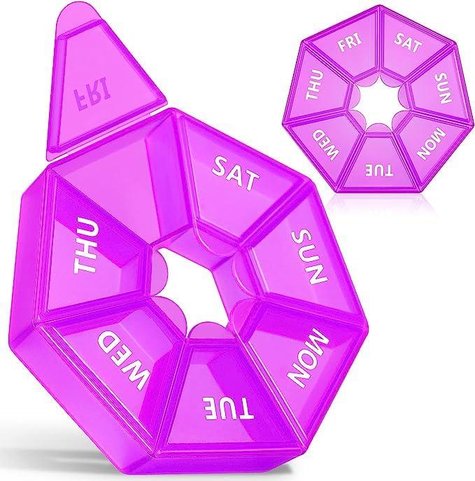 Textila Nature Made Iron 65 mg (325 mg Ferrous Sulfate) Tablets, Dietary Supplement for Red Blood Cell Support, 365 Tablets, 365 Day Supply Bunde with Weekly Pill Organizer