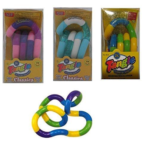 Tangle Creations Tangle Jr. Sensory Fidget Toy Set of 3