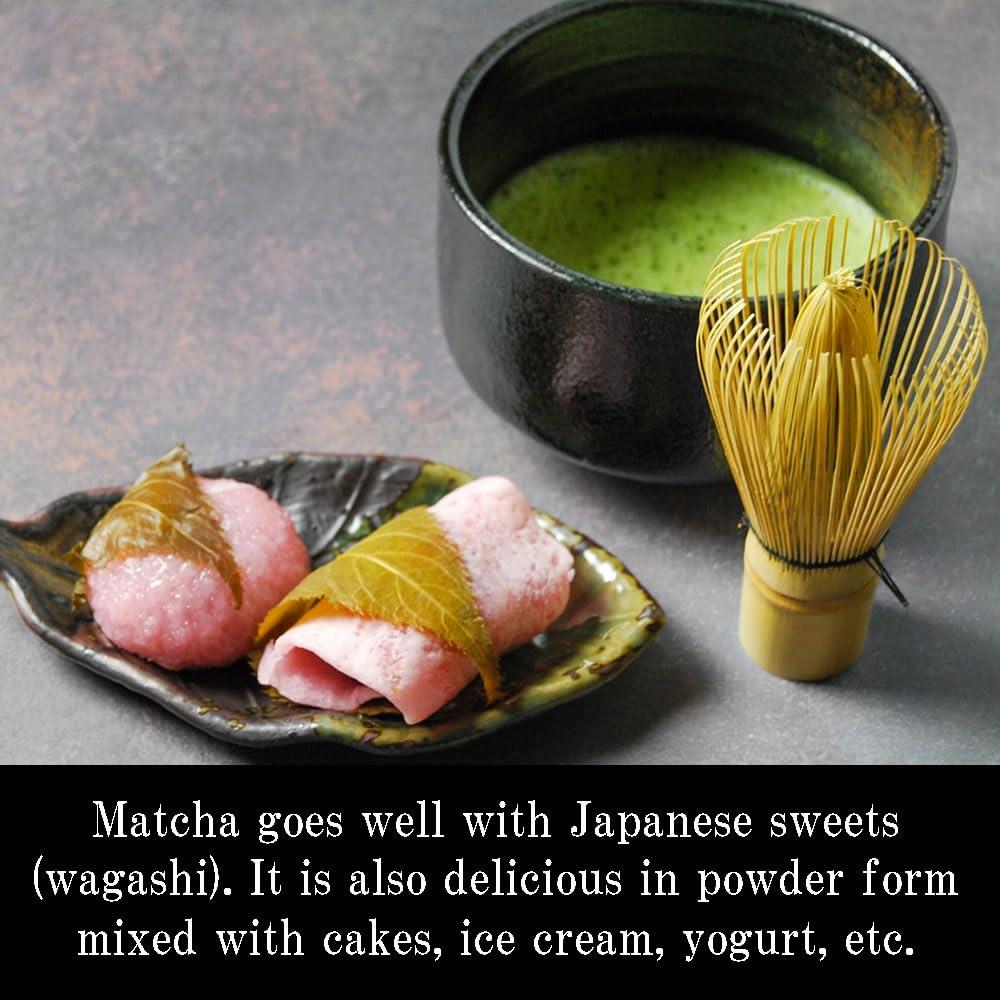 zencha zencha - Japan Kyoto Organic Green Tea Matcha Powder - brilliant dark green - 100% naturally ceremonial grade - zen tea - (1.76 Ounce)