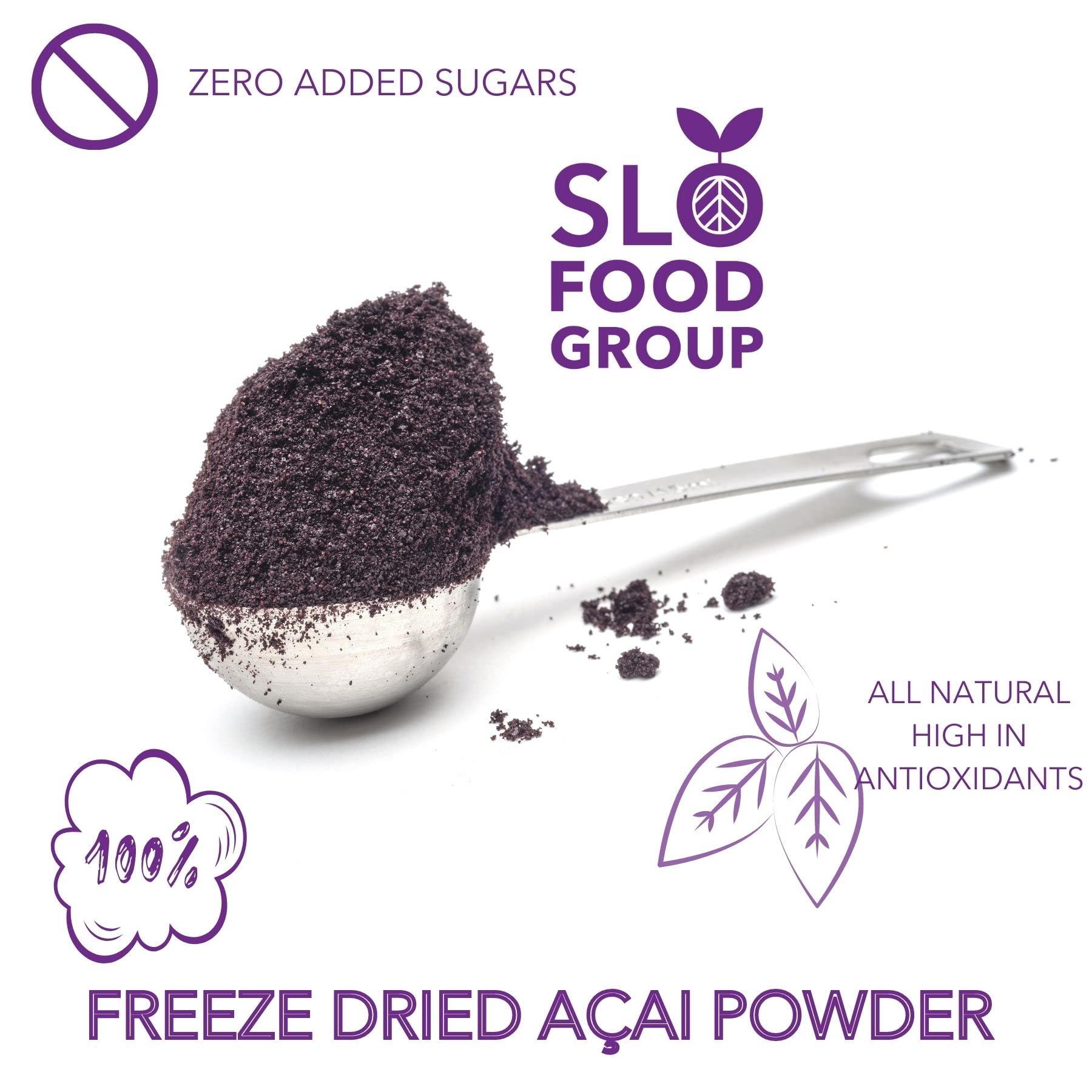 Slofoodgroup Slofoodgroup Freeze Dried Aa Powder - Pure Acai Powder from Brazil (.5 Lb/8 oz Aa), Acai Fruit Powder