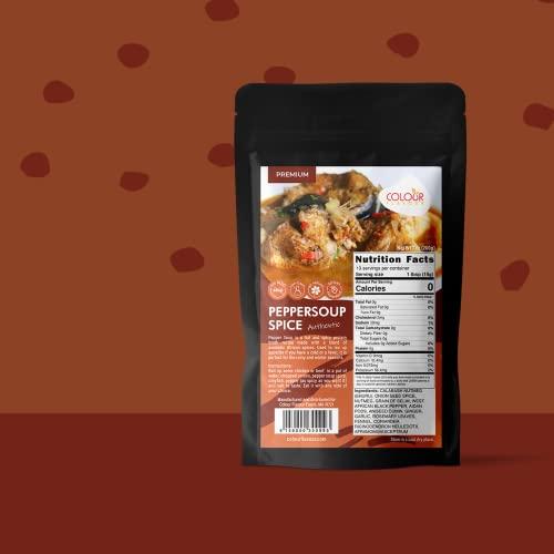 Colour Flavour COLOUR FLAVOUR PEPPER SOUP SPICE SEASONING | Soup seasoning | Made from Organic Herbs and Spices | A Unique Blend of Whole Superfoods | No preservatives | No Chaff | No Added Color | All Natural