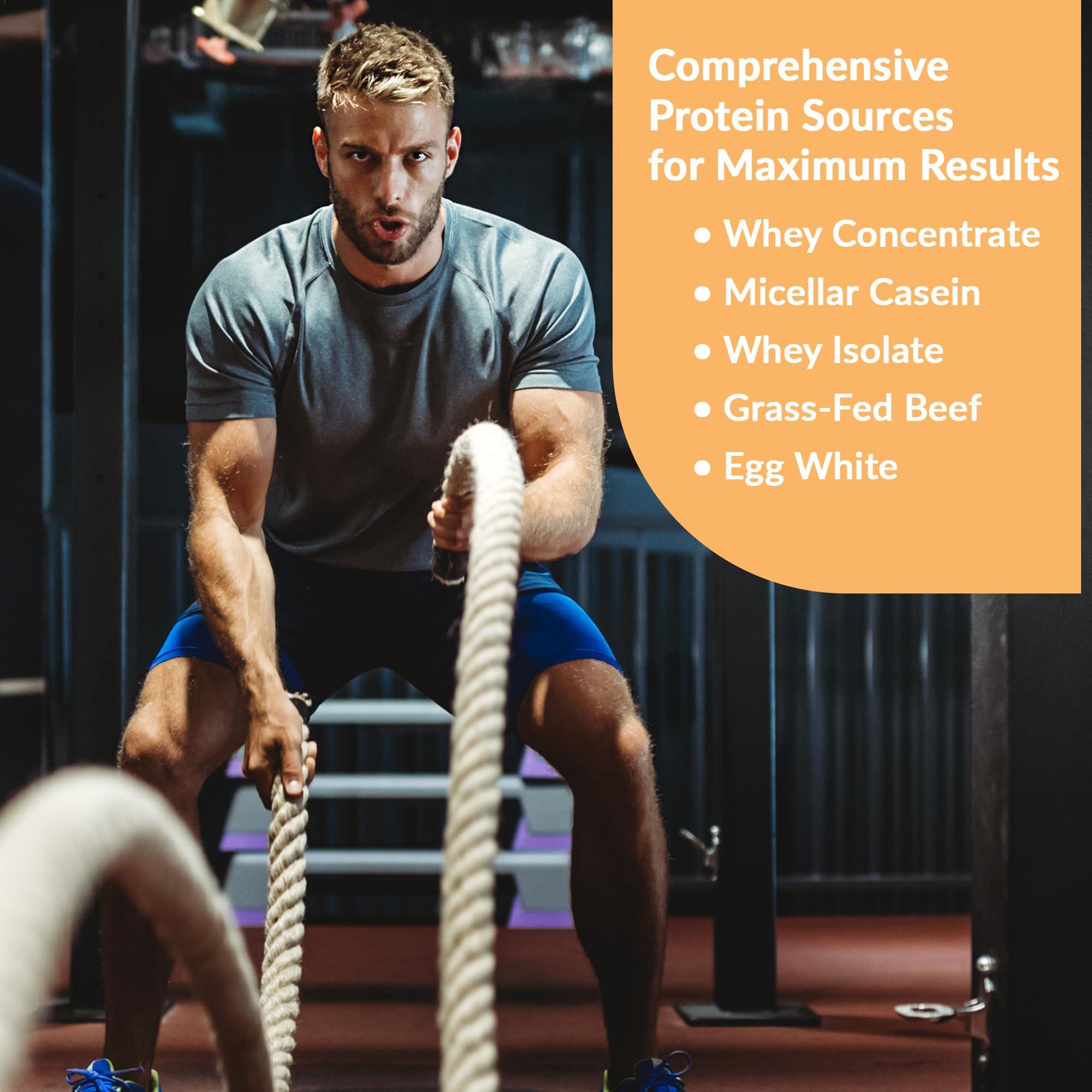 Granite Supplements Granite Protein Powder Whey Isolate & Concentrate, Peanut Butter Flavor, Casein for Muscle Building & Workout Recovery with 23g Protein from 5 Sources (30 Servings)