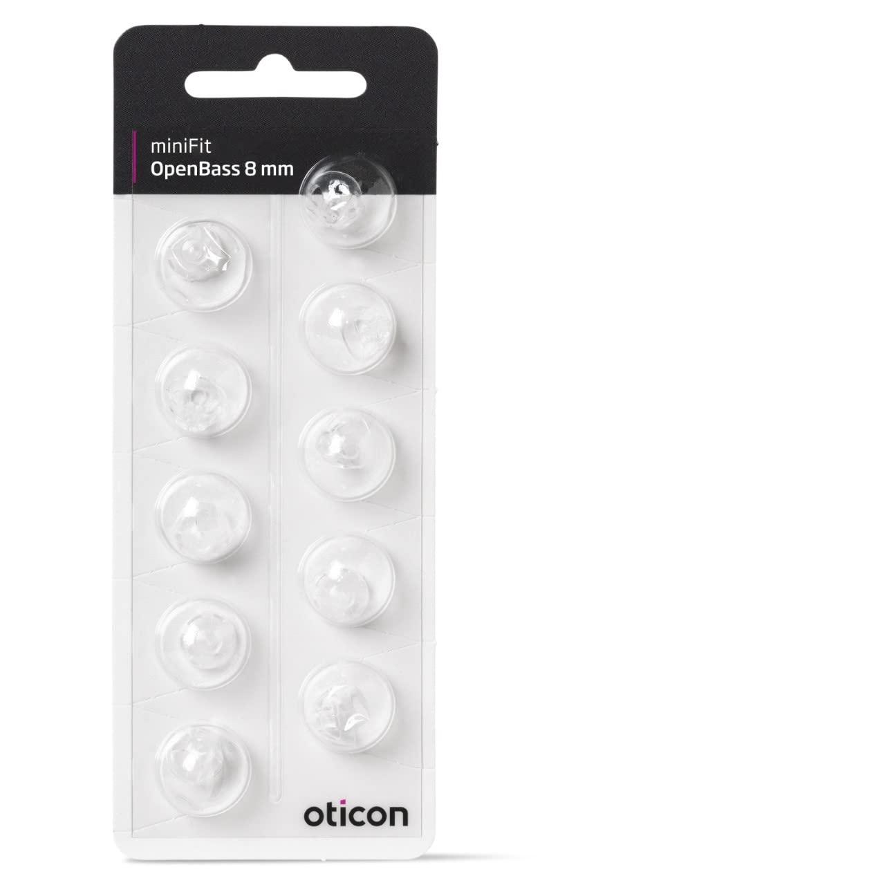Oticon New - Oticon Open Bass miniFit Domes 8mm 10.0 Count