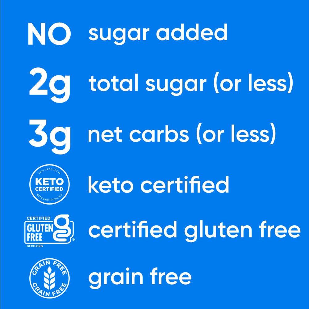 NuTrail NuTrail Nut Granola Cereal, Variety Pack, No Sugar Added, Keto, Low Carb, Gluten Free, Grain Free, Healthy Breakfast 8 oz. 3 Count