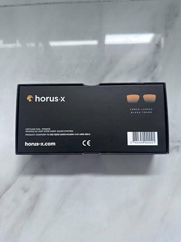 Horus X Horus X - Gaming Glasses | Blue Light Blocking Computer Screen Glasses | Anti Fatigue & Eyestrain for Men and Women | Black