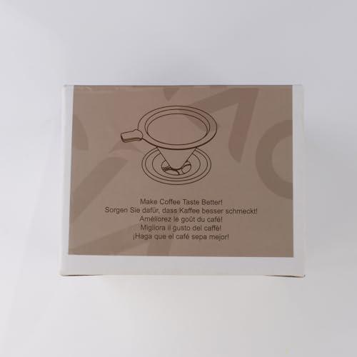 FACIACC FACIACC Pour Over Coffee Dripper, Professional Stainless Steel Coffee Filter, Paperless and Reusable, Upgraded Double Micro Mesh Filter with Spoon and Silicone Tray, Cleaning Brush (3-4 Cup)