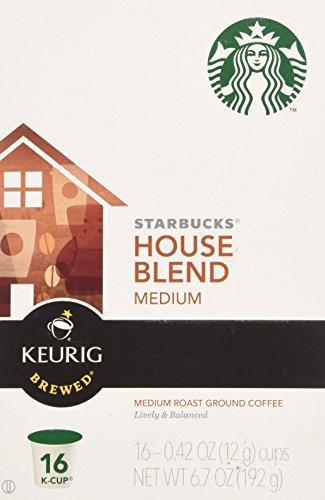 Keurig Starbucks House Blend, K-Cup for Keurig Brewers, 16 Count