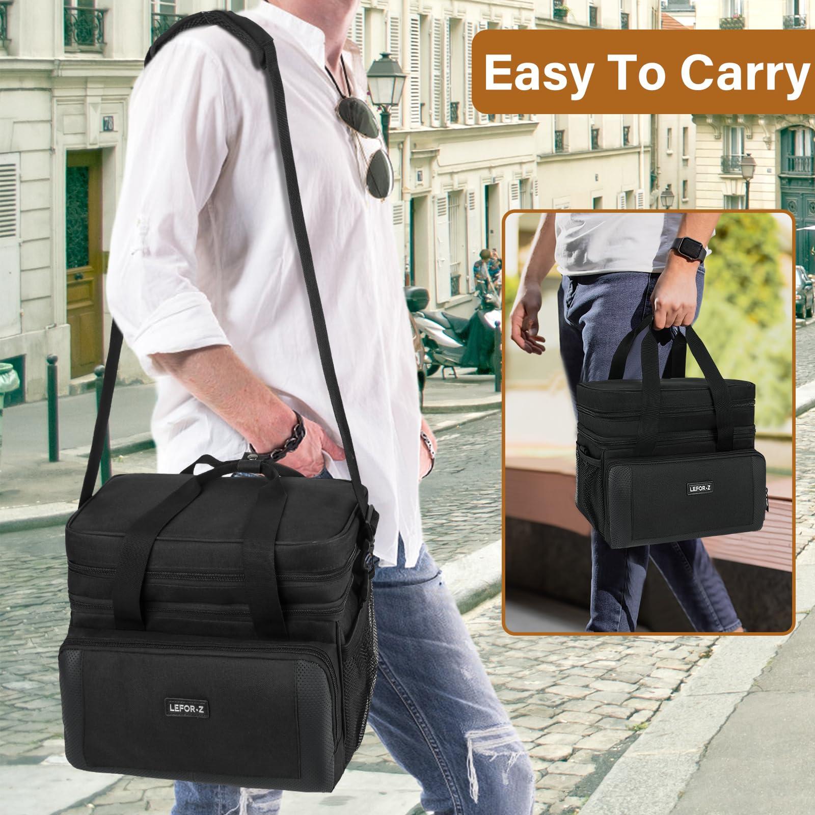 LEFORZ Travel Carrying Bag Compatible with ResMed AirSense 11/10/10 elite,AirStart 10,Philip Dreamstation,3B Medical Luna G3,XT Fit,Portable Storage Organizer Case Fits for CPAP Machine and Accessories