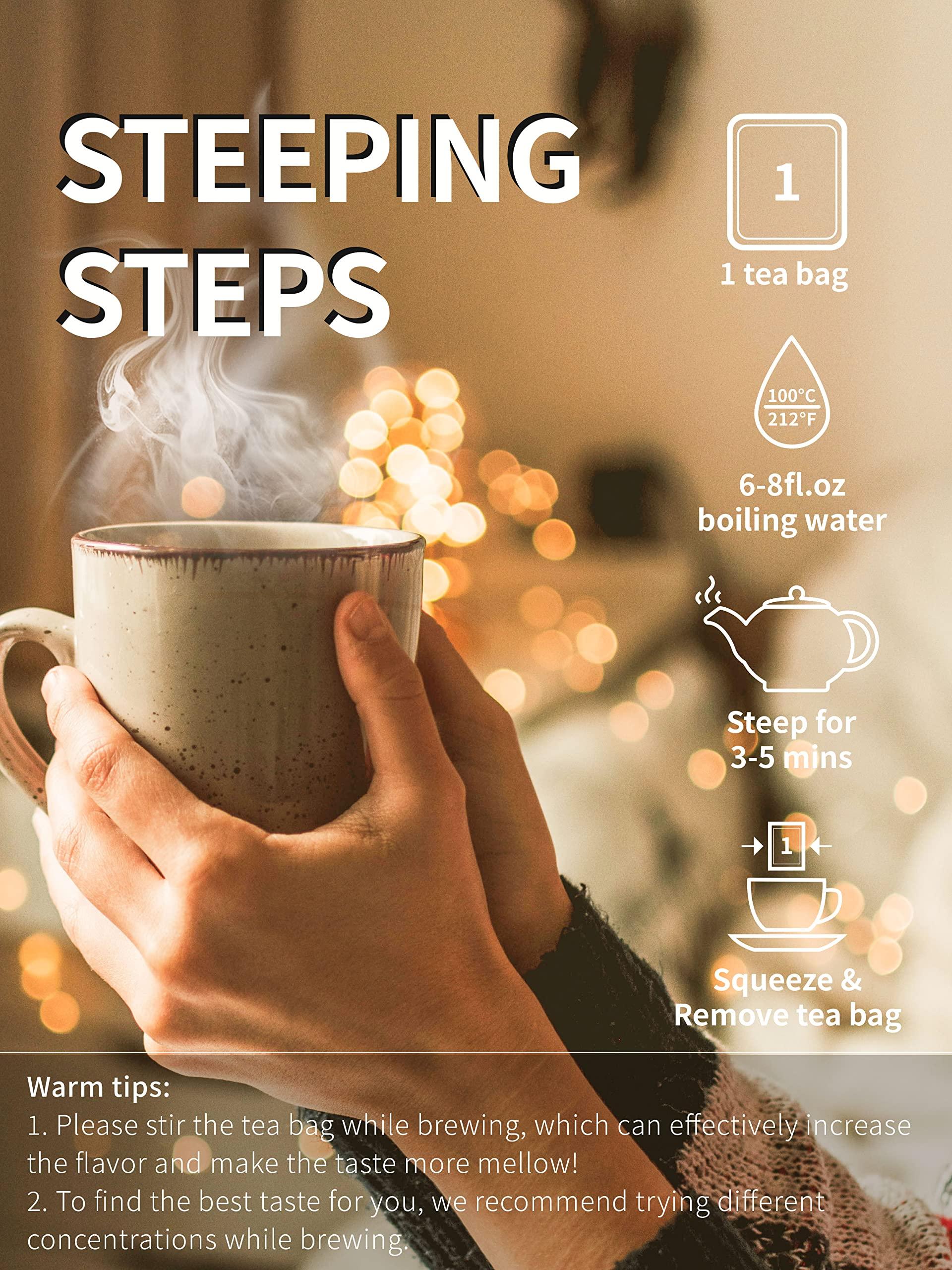 TeeLux TeeLux Decaf Lemon Green Tea, Decaffeinated Green Tea Bags, Decaf Green Tea with Refresh Lemon Aroma & Flavor, 100 Count Tea Bags