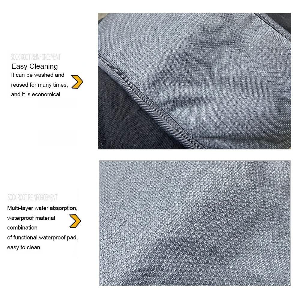 Esfeely Men\'s Washable Incontinence Underwear Adults Patient Reusable Breathable Boxer Diapers for Adults Prostate 200ml (Large, Grey)