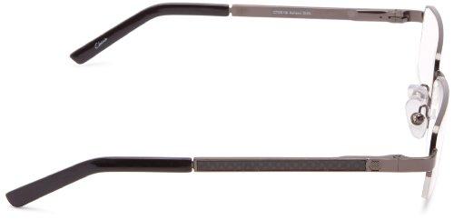 Foster Grant Foster Grant Men's Ashton Square Reading Glasses, Satin Gunmetal/Transparent, 54 mm, 1.75