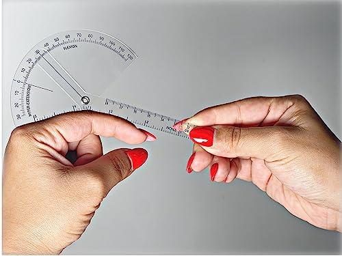 Generic Precision Finger Goniometer for Rehab, Physical Therapy, Fitness - Accurate Measurement Tool for Finger Range of Motion, Flexion & Extension - Track Progress, Improve Hand Mobility, Finger Flexibility