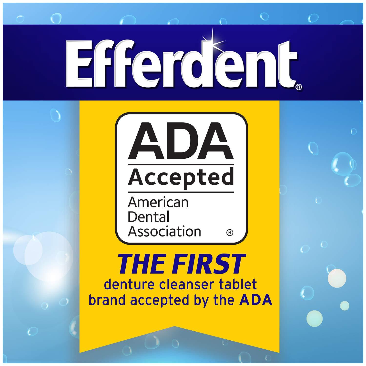 efferdent Efferdent Denture Cleanser Tablets, Complete Clean, Cleanser for Retainer and Dental Appliances, 44 Tablets
