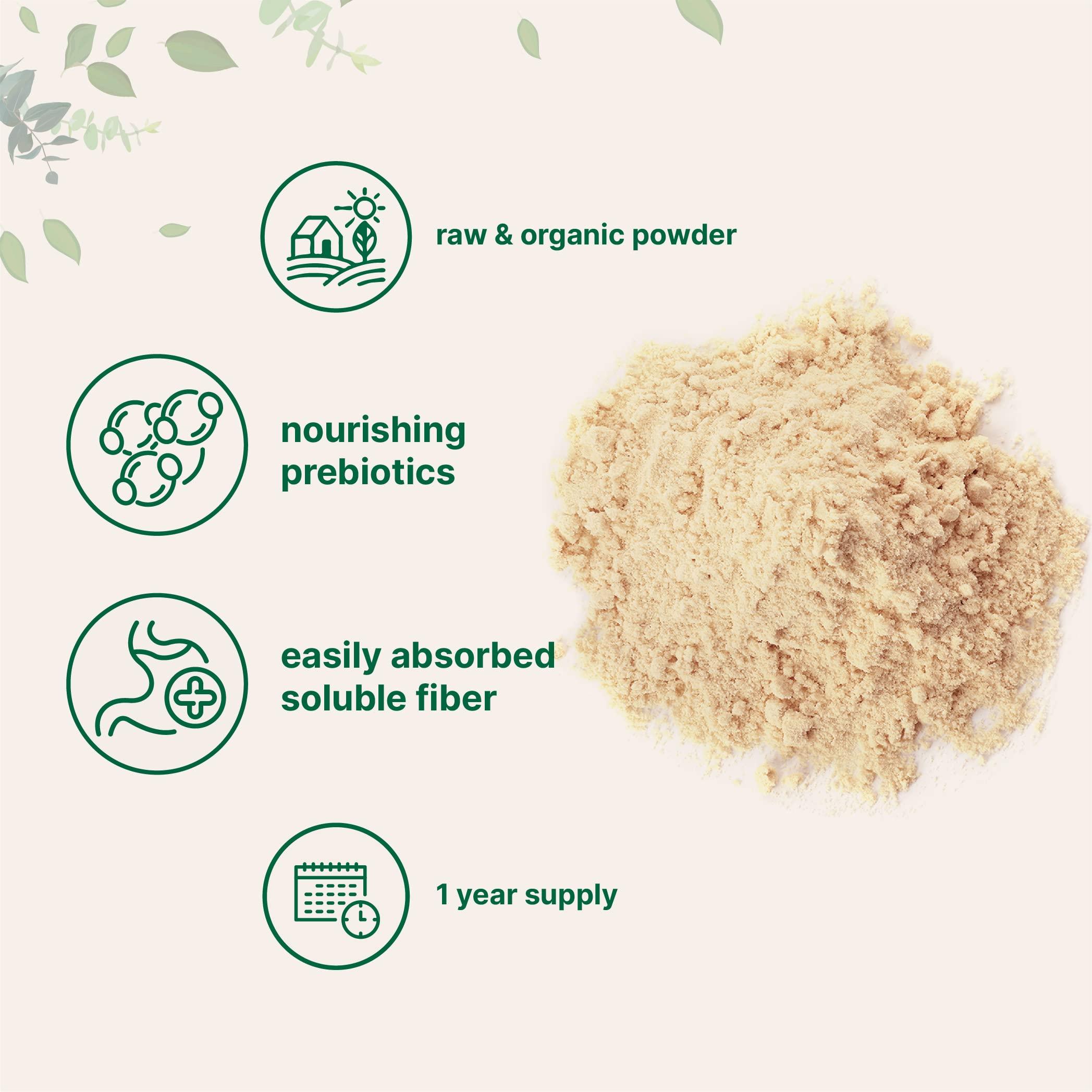Micro Ingredients Micro Ingredients Organic Acacia Senegal Powder, 2 Pounds (32 Ounce), Instant Soluble Fiber Powder, Plant-Based Prebiotic Superfood for Gut Health, Non-GMO, No Gluten, Vegan