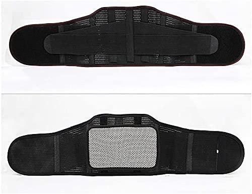 XMSM Breathable Lumbar Back Support Belt Women Men Lower Back Brace Adjustable Straps Support Plate for Back Pain & Stress Relief (Size : X-Large)