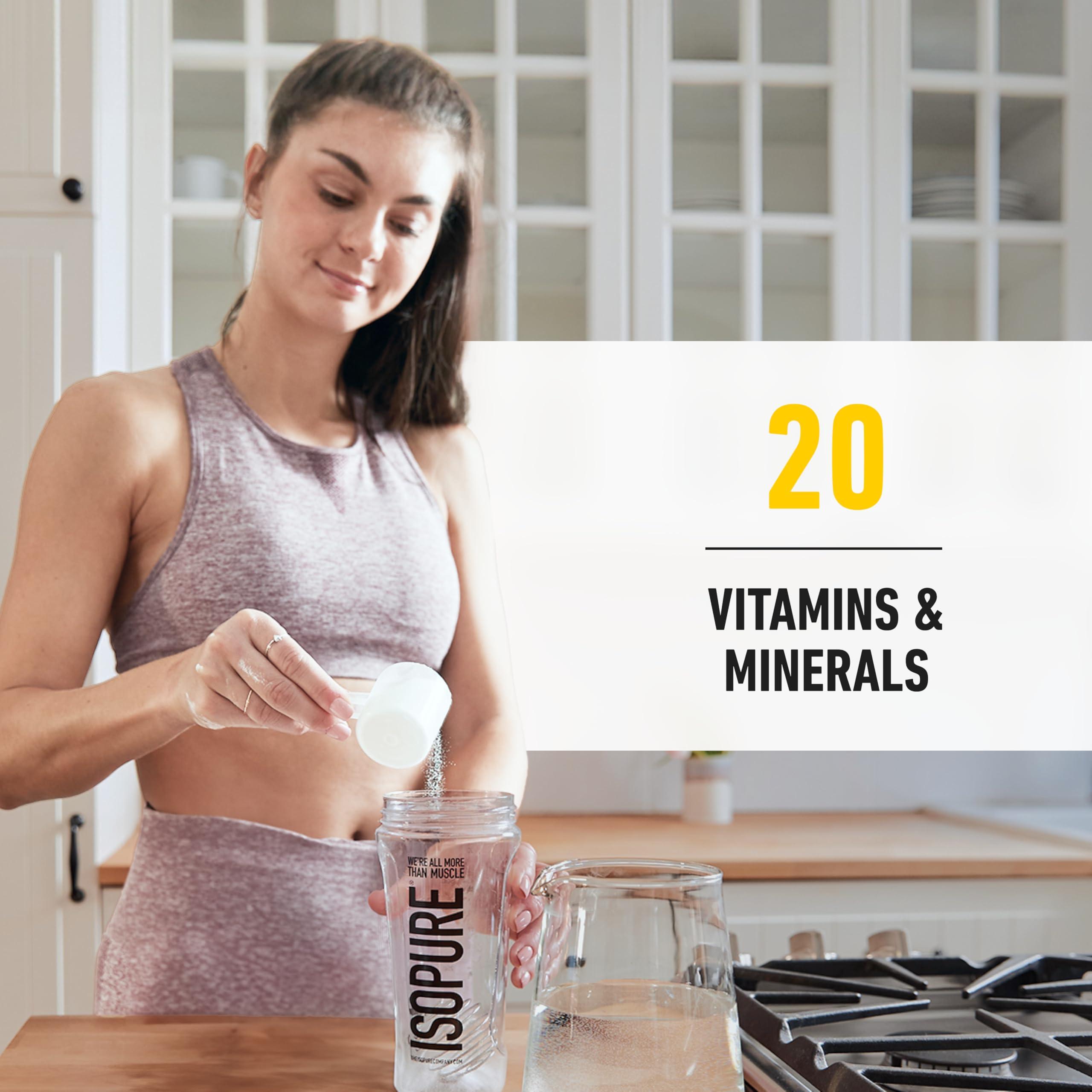 Isopure Isopure Zero Carb 100% Pure Whey Isolate Protein Powder, Lactose Free, Gluten Free, With Vitamins, Banana Cream, 25g Protein Per Serving, 3 Lbs, 44 Servings (Packaging May Vary)