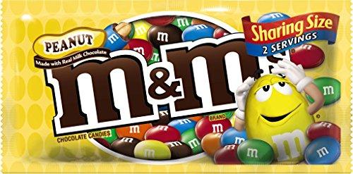 M&M'S M&M'S Peanut Chocolate Candy Sharing Size Pouch 3.27 Ounce (Pack of 24)
