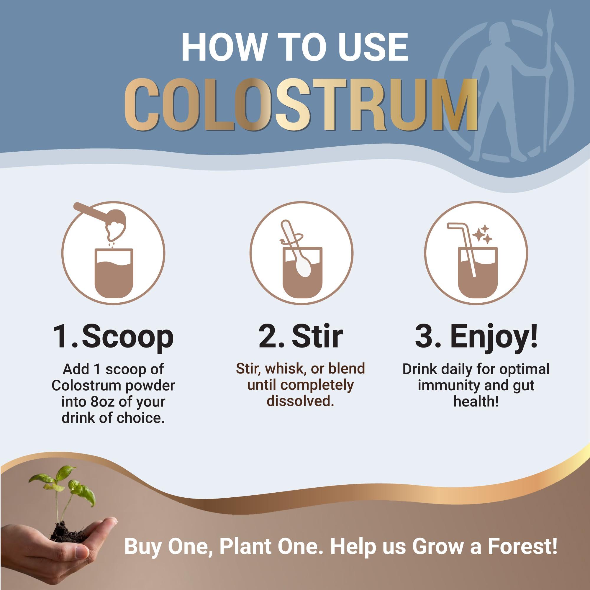 Optimal Carnivore Grass Fed Colostrum Powder, Unflavored Bovine Colostrum for Humans, Colostrum Supplement Powder for Gut Health, Immune Support & Muscle Recovery, 120 grams, Colostrum Powder Grass Fed