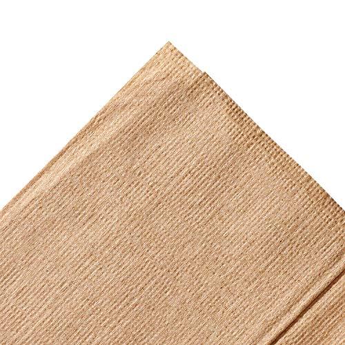Karat Karat KN-F1213-1K 12"x13" Off-Fold Napkins - Kraft (Case of 6000)