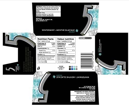 5 Wrigley 5 Ascent Escalating Wintermint, 10ct/150 sticks total