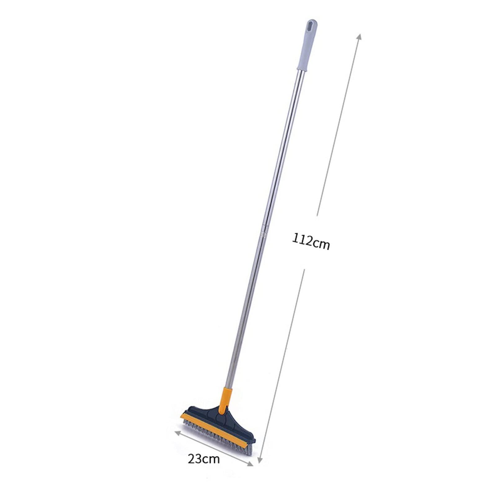 XTYPE Floor Scrub Brush Cleaning Brush Long Handle Removable Wiper Broom Brush Squeegee Tile Kitchen Cleaning Tools