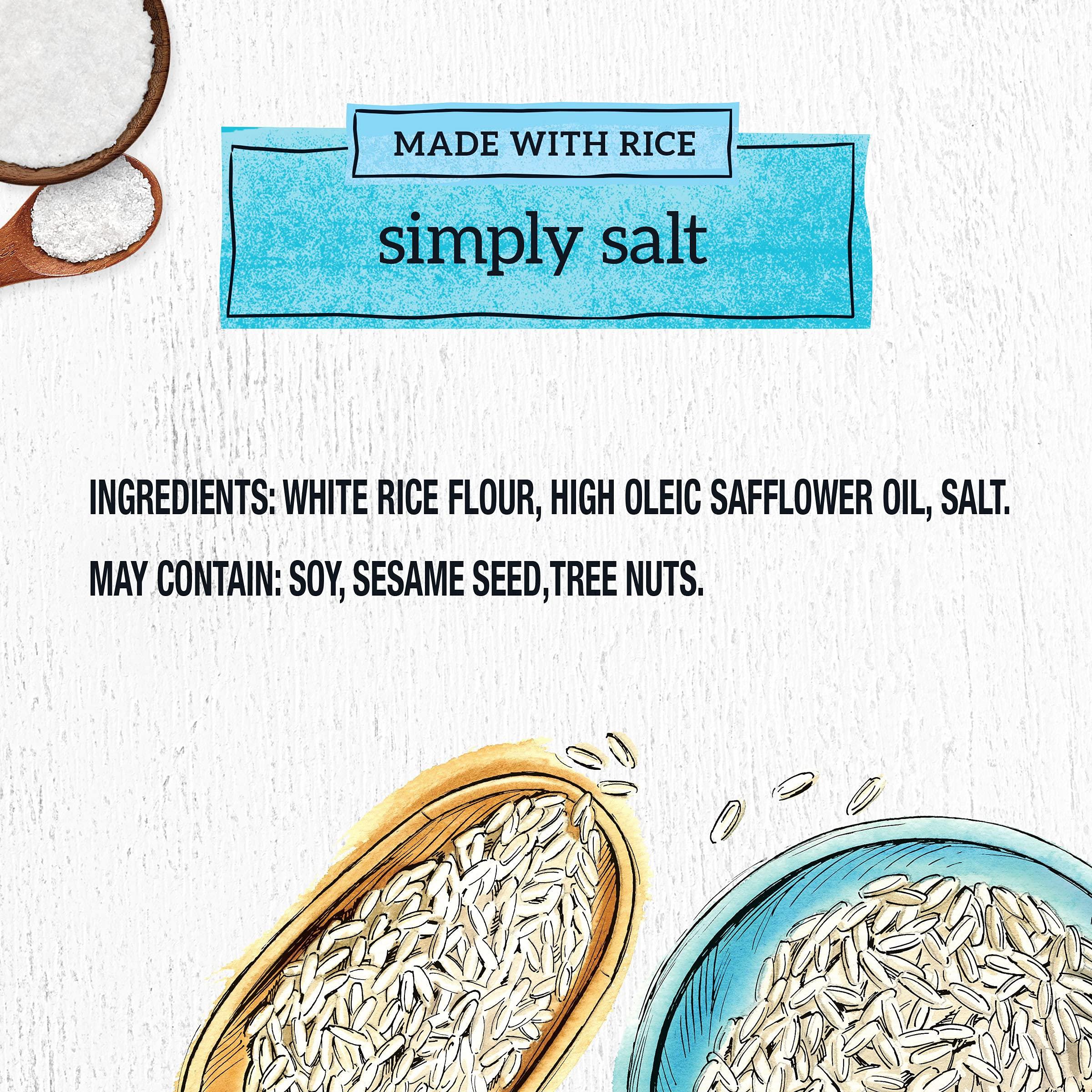 Good Thins Good Thins Simply Salt Rice Snacks Gluten Free Crackers, 3.5 oz (Pack of 3)