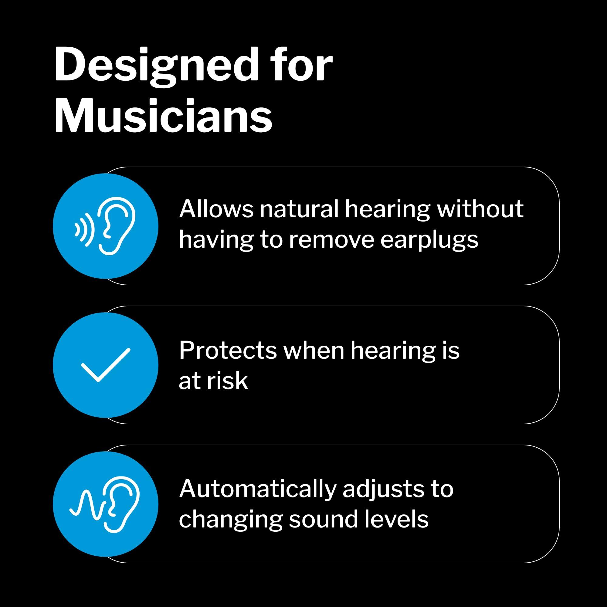Etymotic Research Etymotic Research MP9-15 MusicPRO High-Fidelity Electronic Earplugs, 1 pair