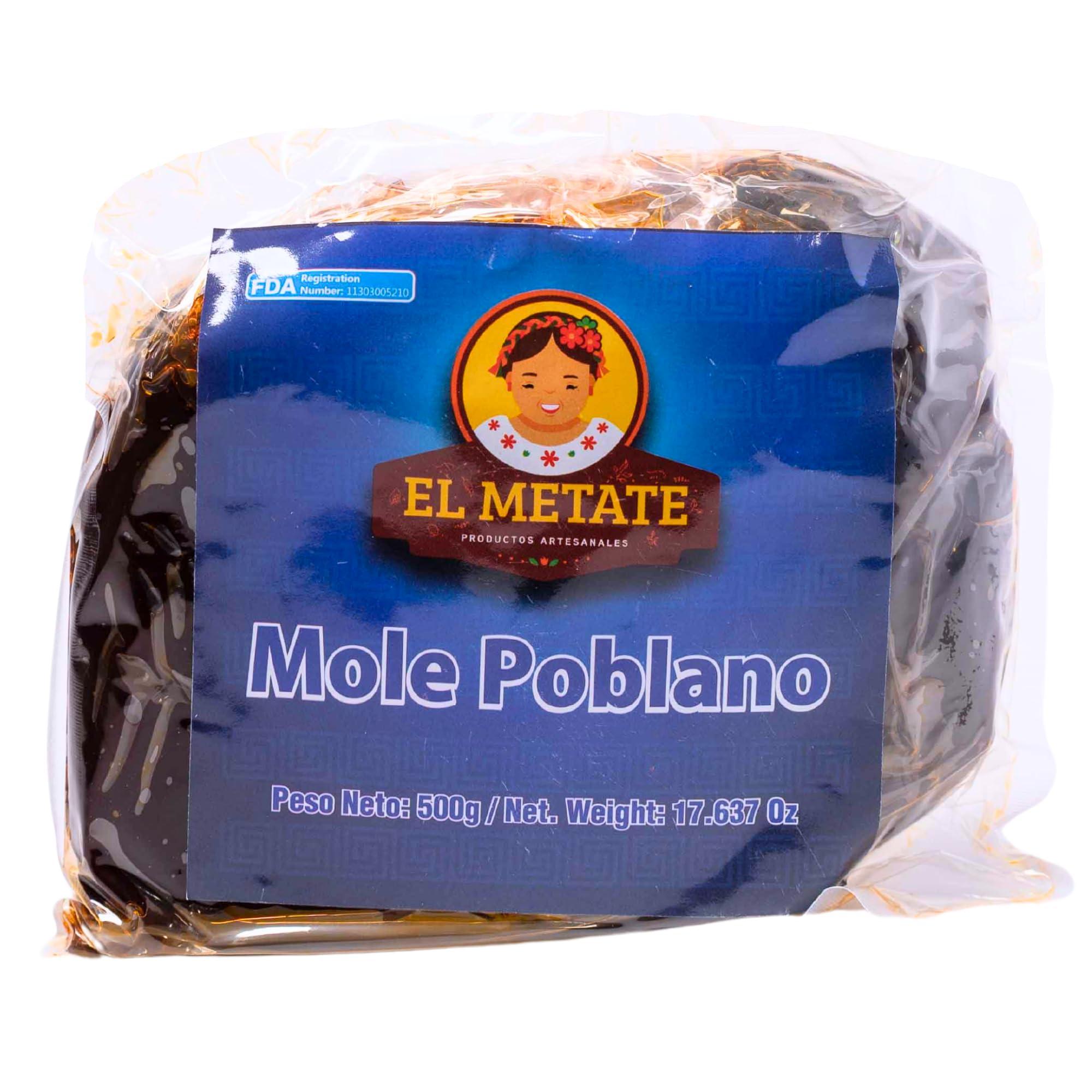 El Metate El Metate - Mole Poblano - Authentic Mole Paste from Puebla - 17.63 Oz (500g)(1.1lb)