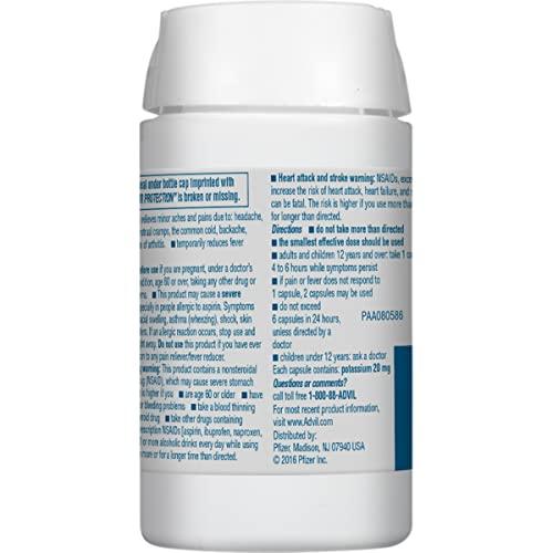 Advil Advil Liqui-Gels Pain Reliever and Fever Reducer, Pain Medicine for Adults with Ibuprofen 200mg for Headache, Backache, Menstrual Pain and Joint Pain Relief - 80 Liquid Filled Capsules