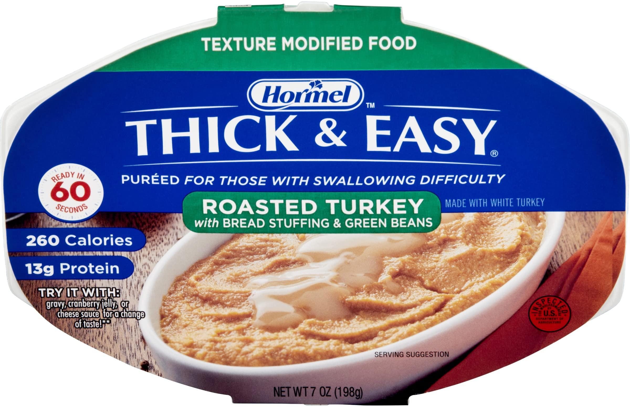 Thick & Easy Purees Hormel Thick and Easy Purees 7 oz. Bowl Turkey with Stuffing, Green Beans (ENGO60749)