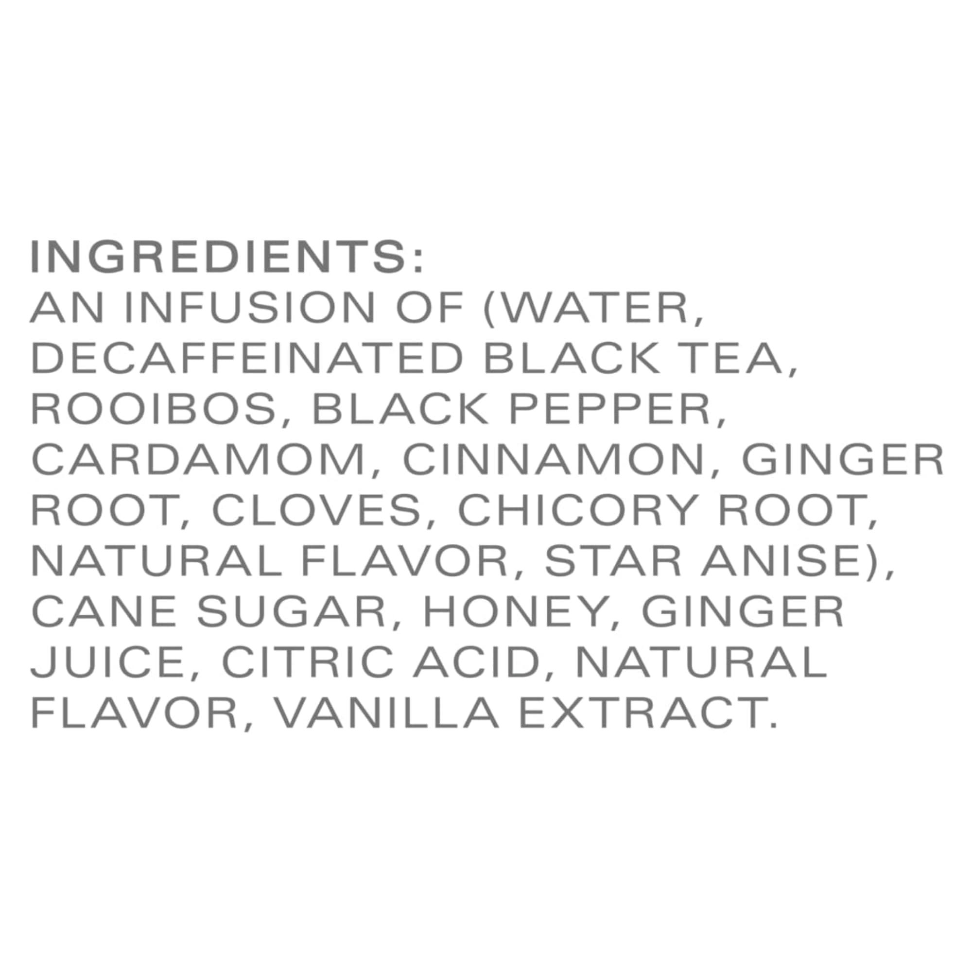 By The Cup TAZO Decaffeinated Chai Latte Black Tea Concentrate (Pack of 2), 32 oz with Coasters