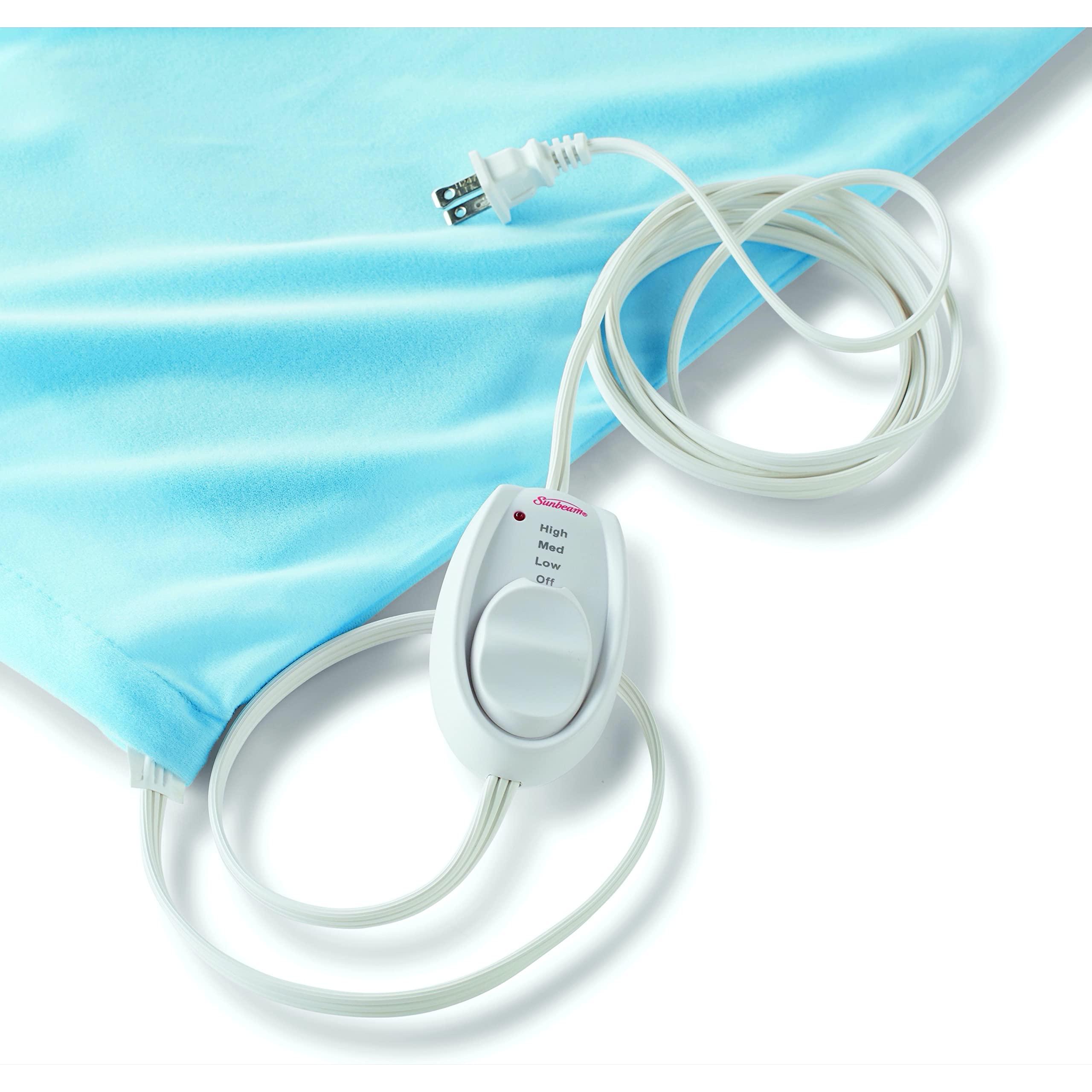 Sunbeam Sunbeam Heating Pad for Back, Neck, and Shoulder Pain Relief with Sponge for Moist Heating Option & DMI Baby Nasal Aspirator, Ear Syringe, Clears Airway & Nasal Passages, Gentle Suction