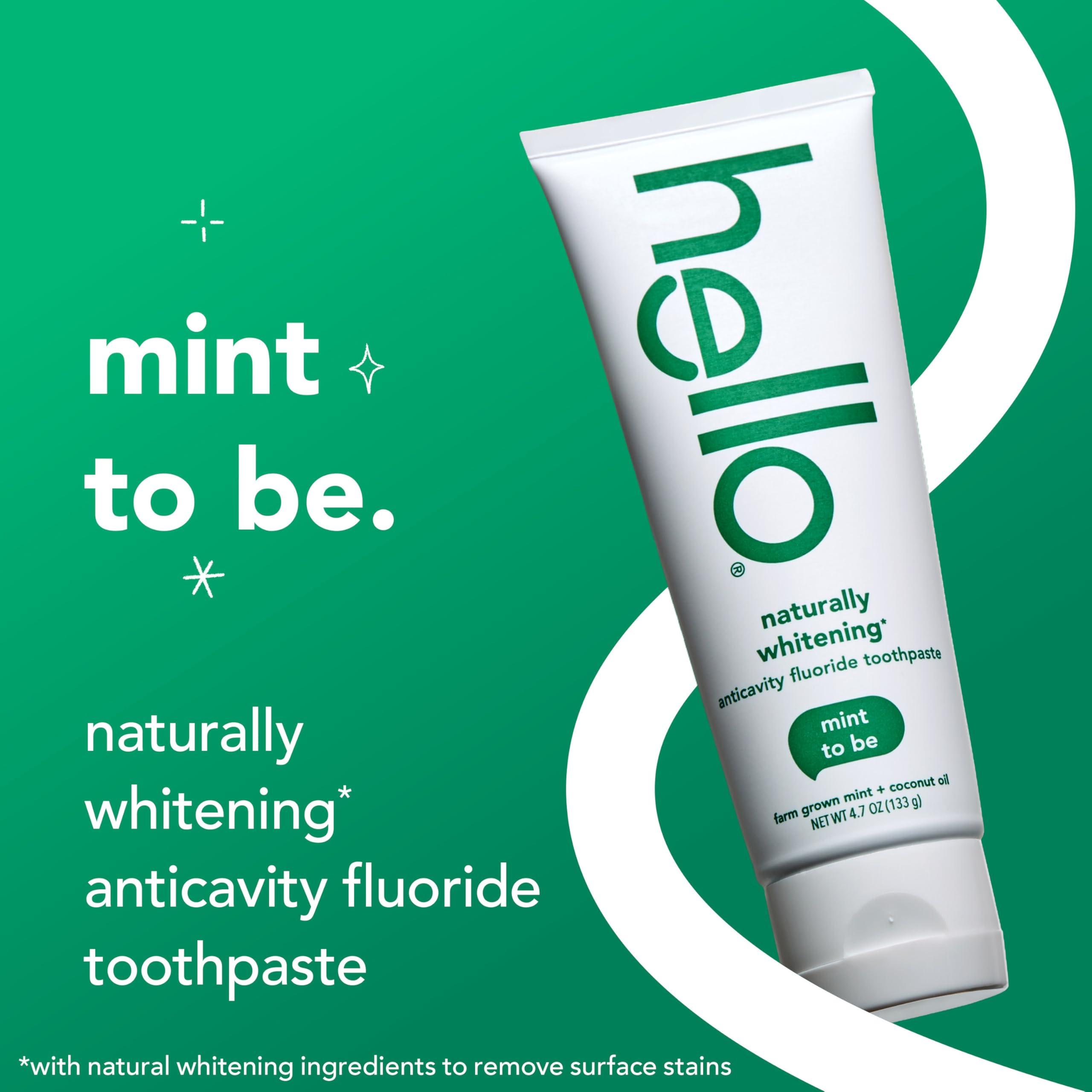 hello Hello Naturally Whitening Fluoride Toothpaste, Natural Peppermint Flavor and Tea Tree Oil, Peroxide Free, Gluten Free, SLS Free, 3 Pack, 4.7 OZ Tubes