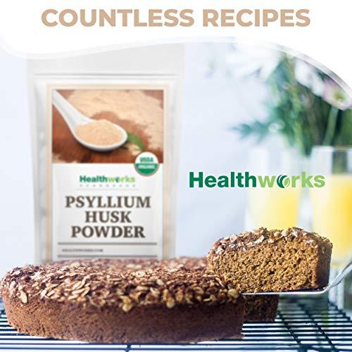 Healthworks Healthworks Psyllium Husk Powder (16 Ounces / 1 Pound) | Raw | Certified Organic | Finely Ground Powder from India | Keto, Vegan & Non-GMO | Fiber Support