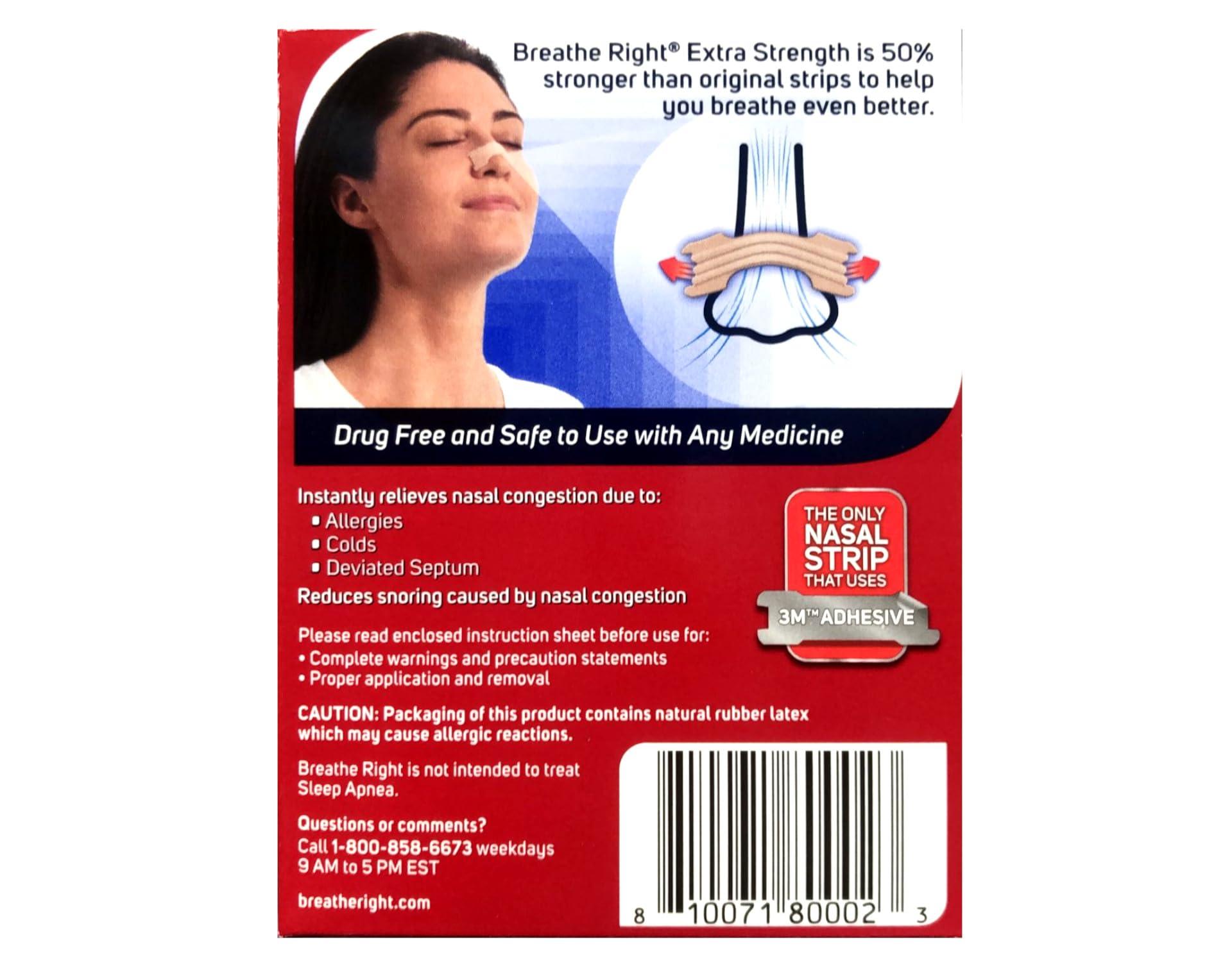 Breathe Right Breathe Right Extra Strength Nasal Strips-26 ct. (Quantity of 3)