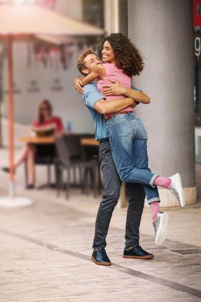 JOBST JOBST Casual Pattern Compression Knee High Socks, Closed Toe, 20-30 mmHg Firm Support for Swollen Legs, Ocean Blue, Size: Large, Regular Length