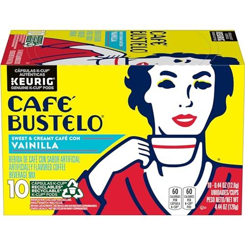Caf Bustelo Caf Bustelo Sweet & Creamy Caf con Vainilla Flavored Coffee, 60 Keurig K-Cup Pods