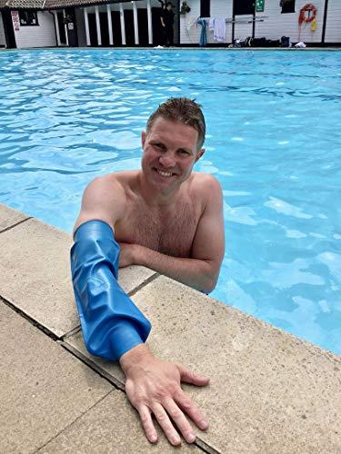 BLOCCS BLOCCS Waterproof PICC Line Cover, Swim, Shower & Bathe. Watertight Protection for Cast, Dressings & Bandages - #AEP86-S - Adult Elbow Protector - (Small)