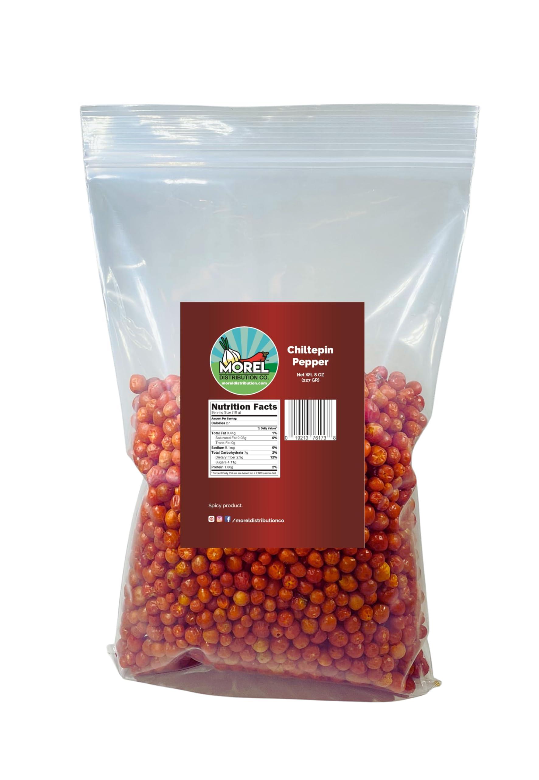 Morel Distribution Company Dried Chiltepin Peppers (Chili Tepin) // Weights: Dried Chiltepin Peppers (Chili Tepin) // Weights: 8 Oz, 12 Oz, 1 Lb, 2 Lbs & 5 Lbs!! (8 OZ)