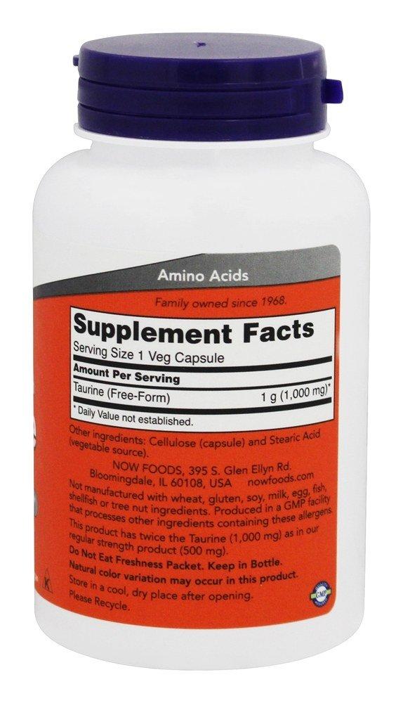 NOW Foods Now Foods: Taurine 1000 Milligram 100 Capsules