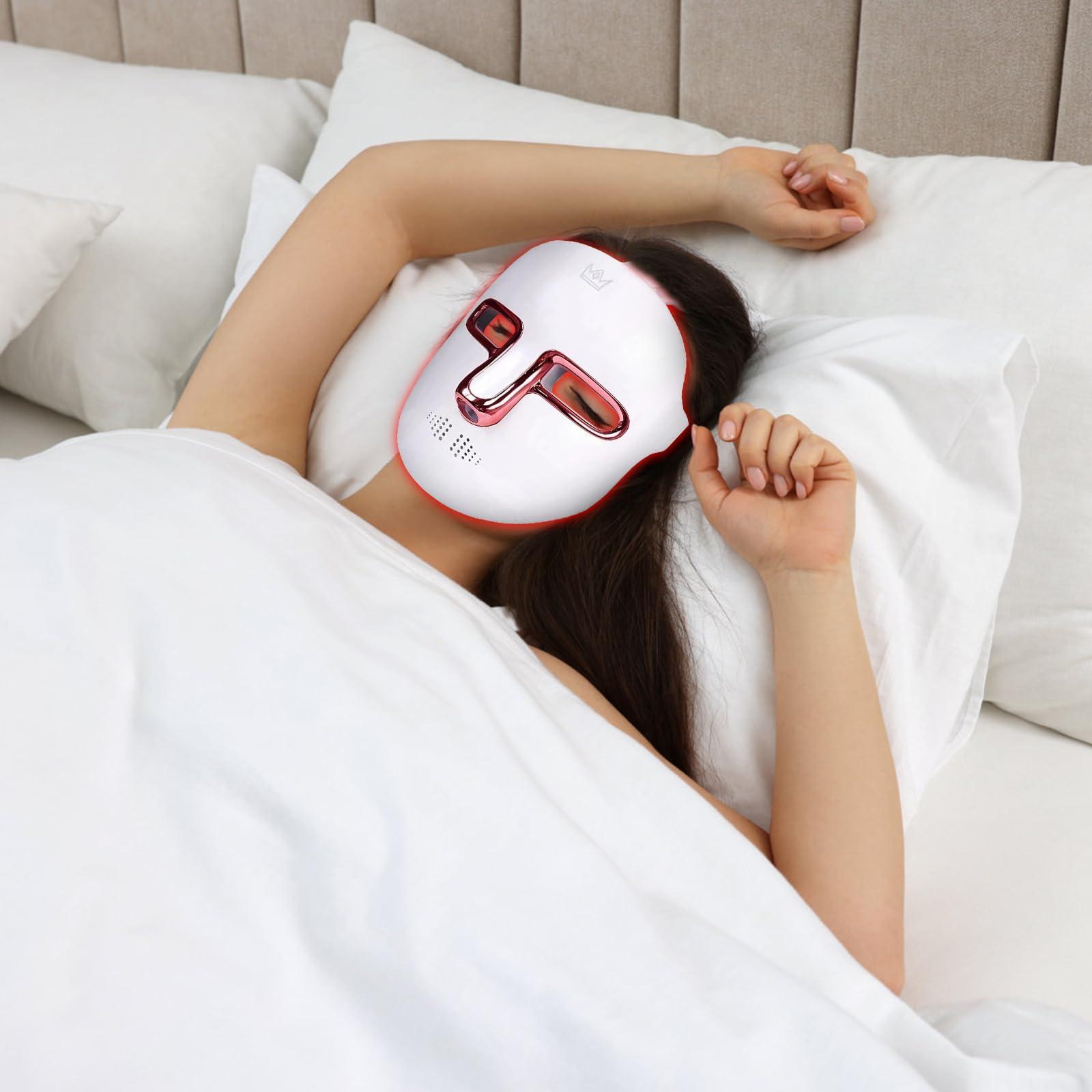 Cycluminor Cycluminor Led Face Mask Light Therapy,7 Colors LED Facial Skin Care Mask,Red Light Therapy Mask for Face at Home