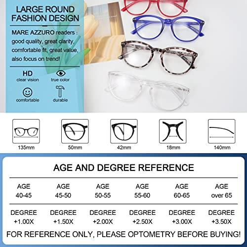MARE AZZURO MARE AZZURO Reading Glasses 3.50 Women Trendy Durable Readers for Large Ladies 3.5