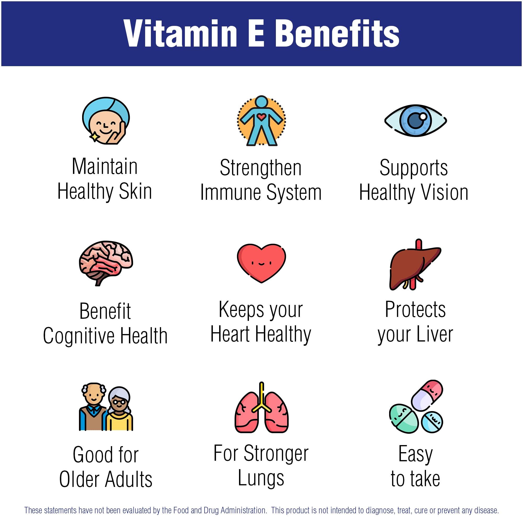Natural Systems Naturasys Vitamin E 60 Softgels 400 IU by Natural Systems - Vitamin E Supplements Immune System Support * - Vitamin E Softgels Skin Care - Natural Vitamin E Non-Sugar, Non-Artificial Flavors or Preservatives