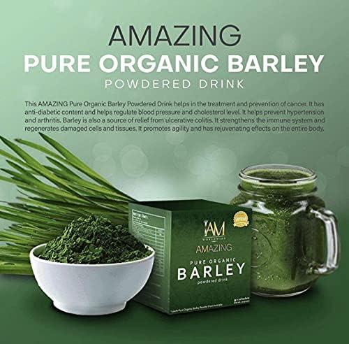 IAM WORLDWIDE Pure Barley Powdered Drink Mix Organic Barley Green Natural Blend