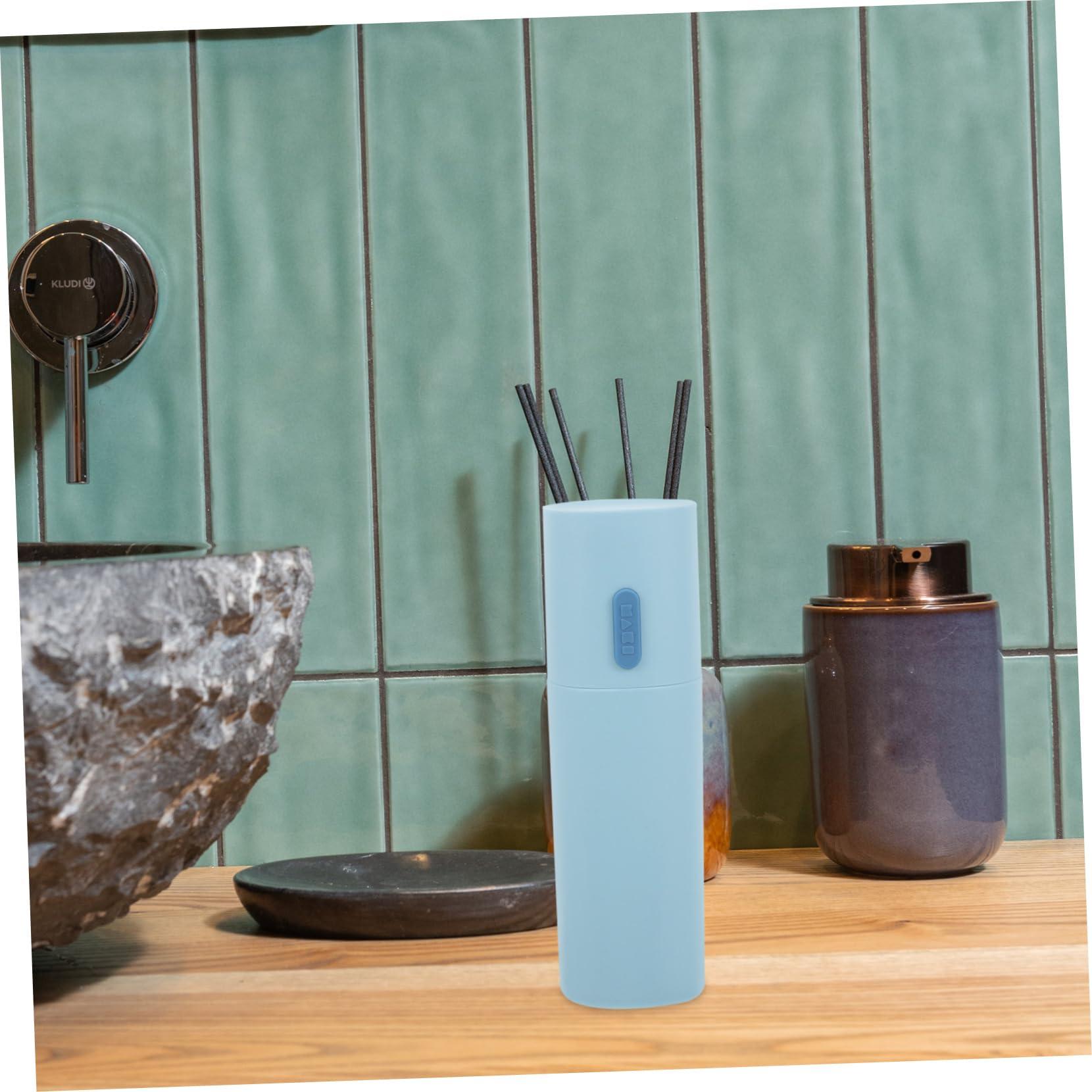 Didiseaon Didiseaon 1pc Travel Toothbrush Container with Lid Travel Size Toiletries Travel Toothpaste Holder Eletric Toothbrush Electric Toothbrush Holder Travel Size Toothpaste Mini Cup Sky-Blue Pp