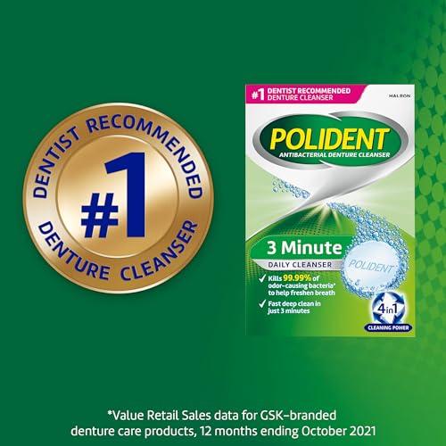 Polident Polident 3 Minute Denture Cleanser Tablets - 120 Count