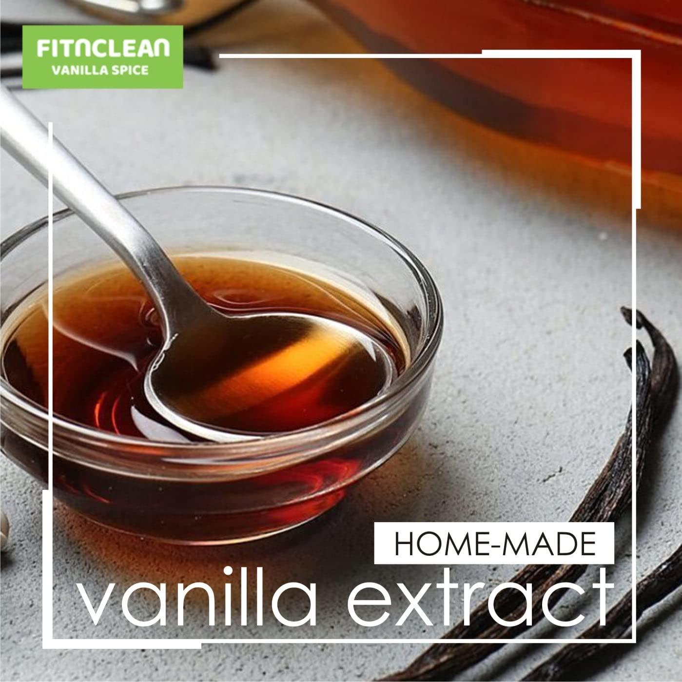 FITNCLEAN HERBS AND SPICES 50 Madagascar Organic Vanilla Beans Grade B. Certified USDA Organic. 5"-7" by FITNCLEAN VANILLA for extract, Cooking and Baking. Whole NON-GMO Bourbon Pods