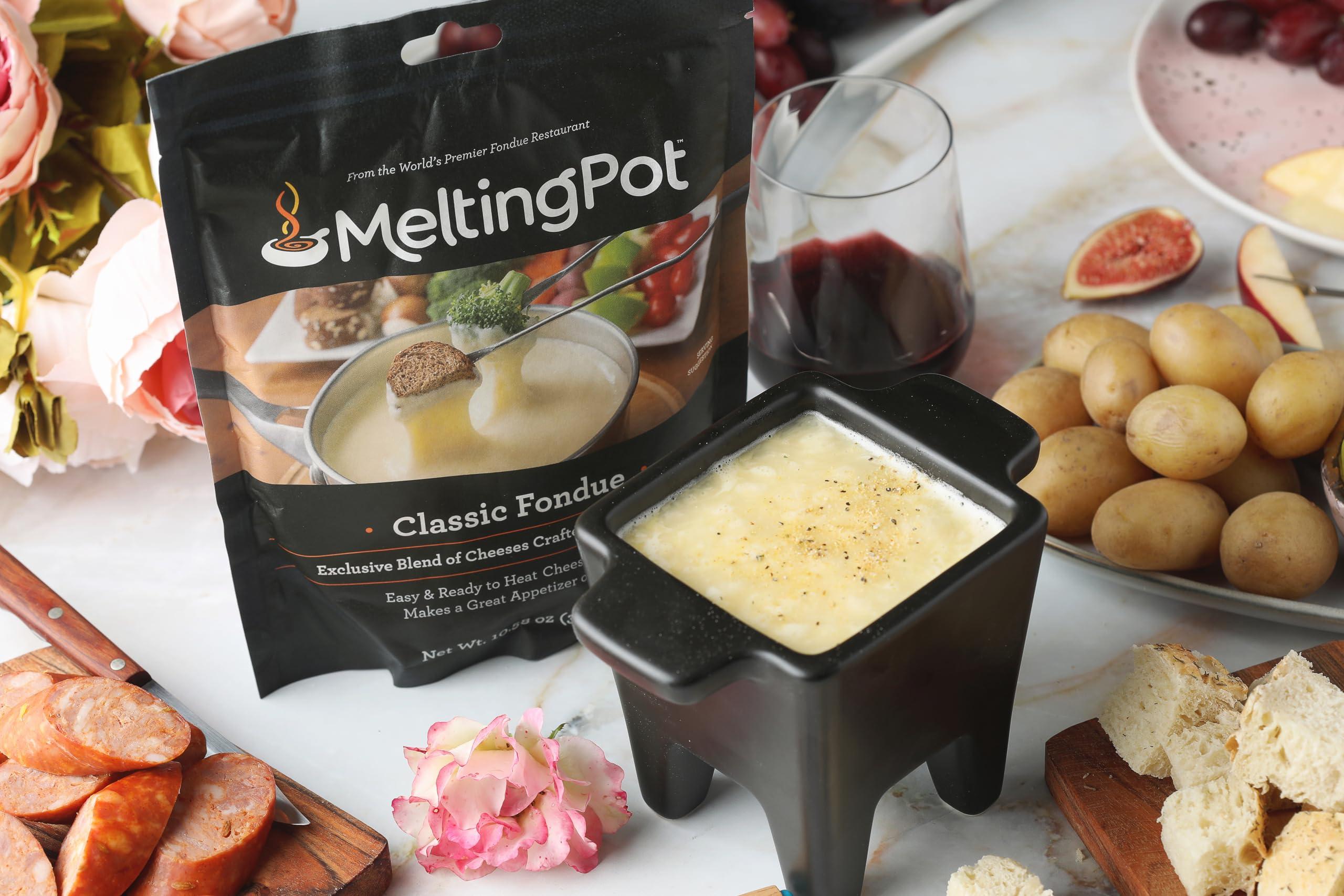 The Melting Pot Melting Pot Fondue at Home All Cheese: Classic Alpine Fondue Bundle, 10.58 oz (Pack of 8)